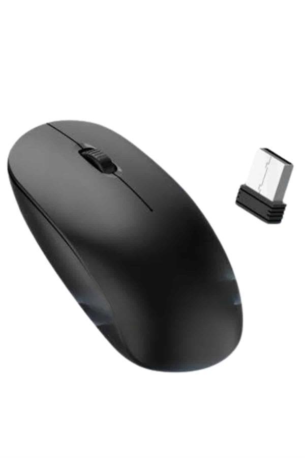 Ergonomik Tasarım Kablosuz Siyah Mouse Hassas Uzun Ömürlü - Image 1