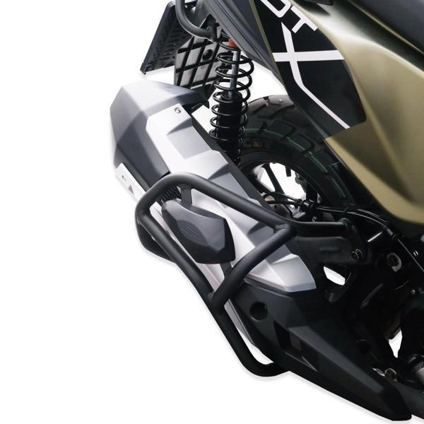 KYMCO DTX 250 / 360 2021-2024 UYUMLU EGZOZ KORUMA DEMİRİ SİYAH GP KOMPOZİT - Image 1