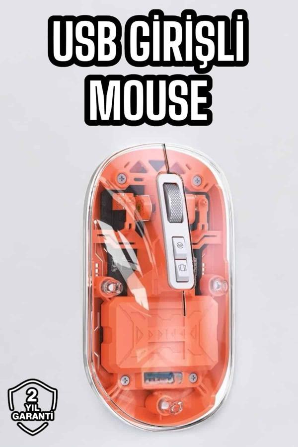 Sessiz Kablosuz USB Girişli Mouse Fare Yüksek Performanslı - Image 1