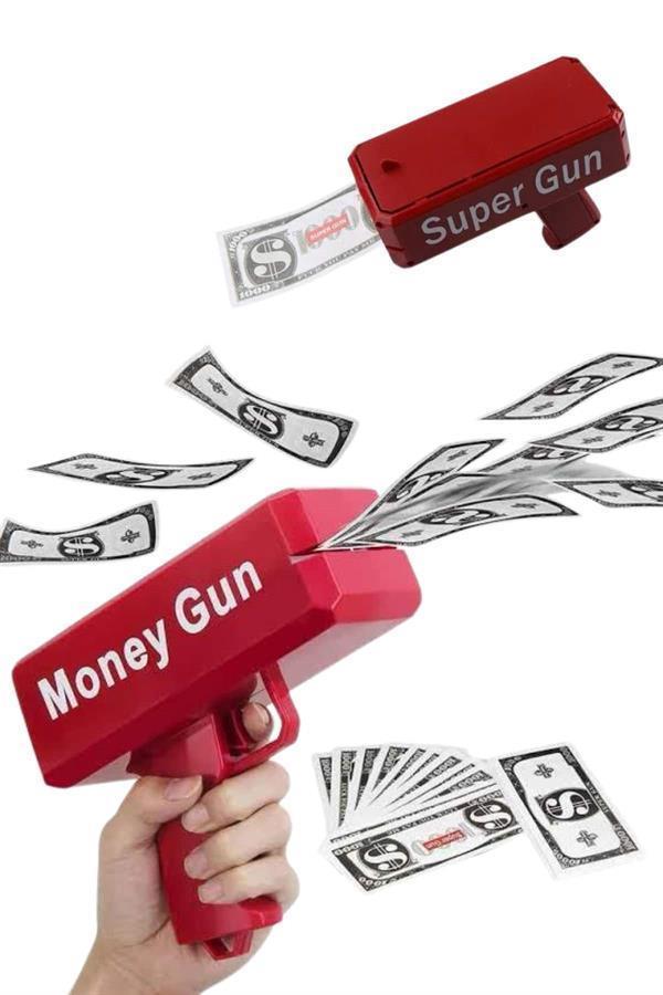 Para Dolar Atma Makinası Super Money Gun Para Saçma Fırlatma Tabancası - Image 1