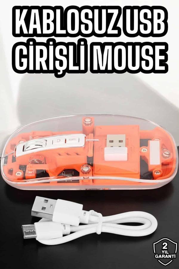 Fare Mouse Çift Modlu Kablosuz Bağlantılı 2.4GHz Destekli - Image 1