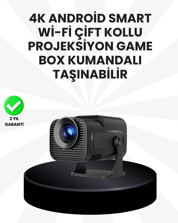 WiFi6 ve Bluetooth 5.4 Destekli LED Projektör - HCS350pro - Image 1