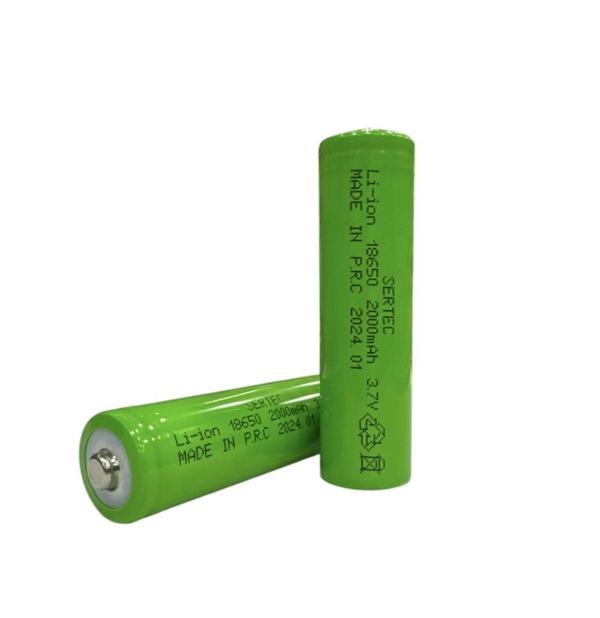 18650 3.7V 2000 Mah 1C Li-ion Şarjlı Pil Başlı - Image 1
