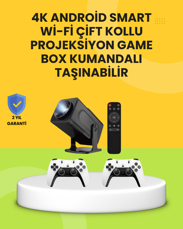 HCS350pro Android 11 İşletim Sistemli Mini Projektör - Image 1
