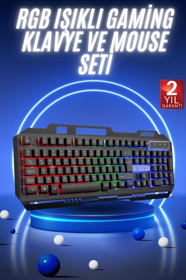 Gaming Oyuncu Klavyesi Led Aydınlatmalı Mekanik Hisli - Image 1