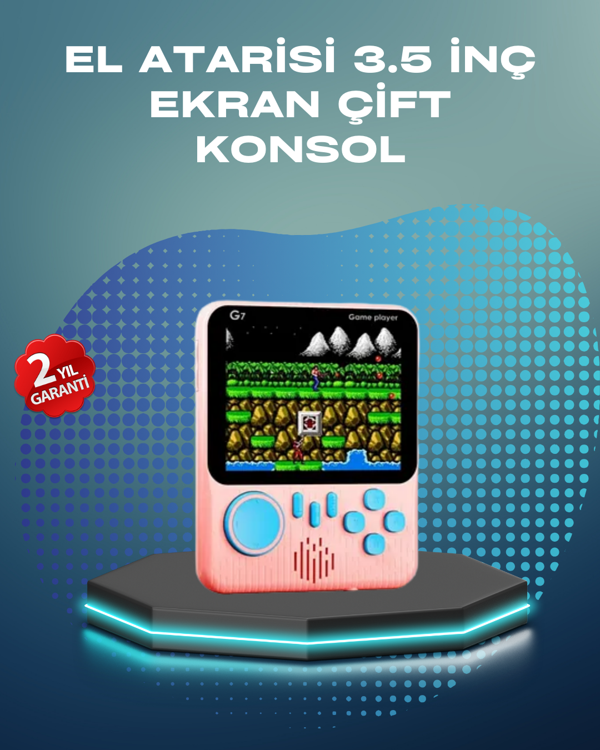 3.5 İnç LCD Ekranlı 666 Oyunlu Taşınabilir Retro Oyun Konsolu - Image 1