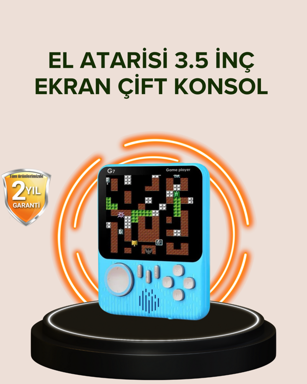 TV Bağlantılı Çift Oyunculu Şarjlı Retro Gamepad Seti - Image 1