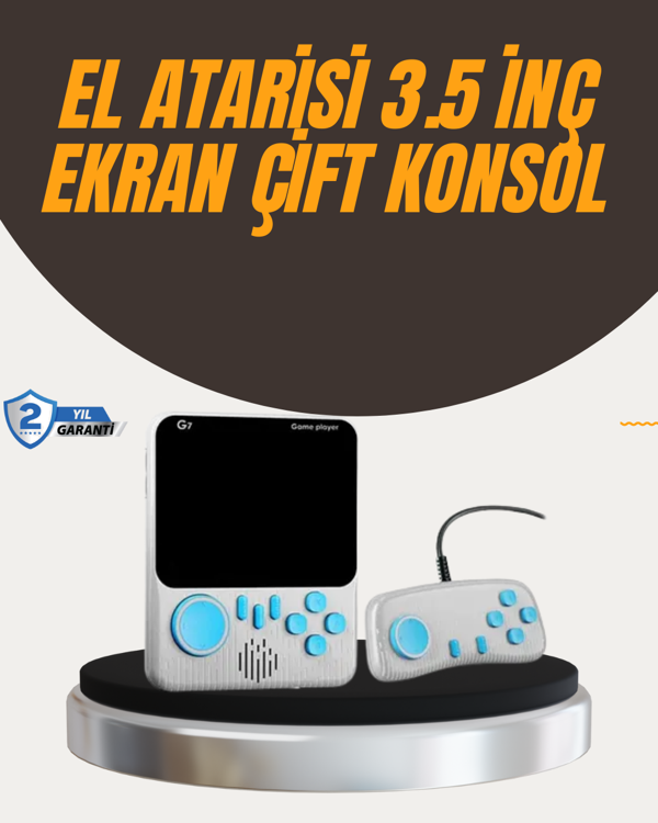 İki Kişilik Oyun Deneyimi Sunan Taşınabilir Retro Konsol - Image 1