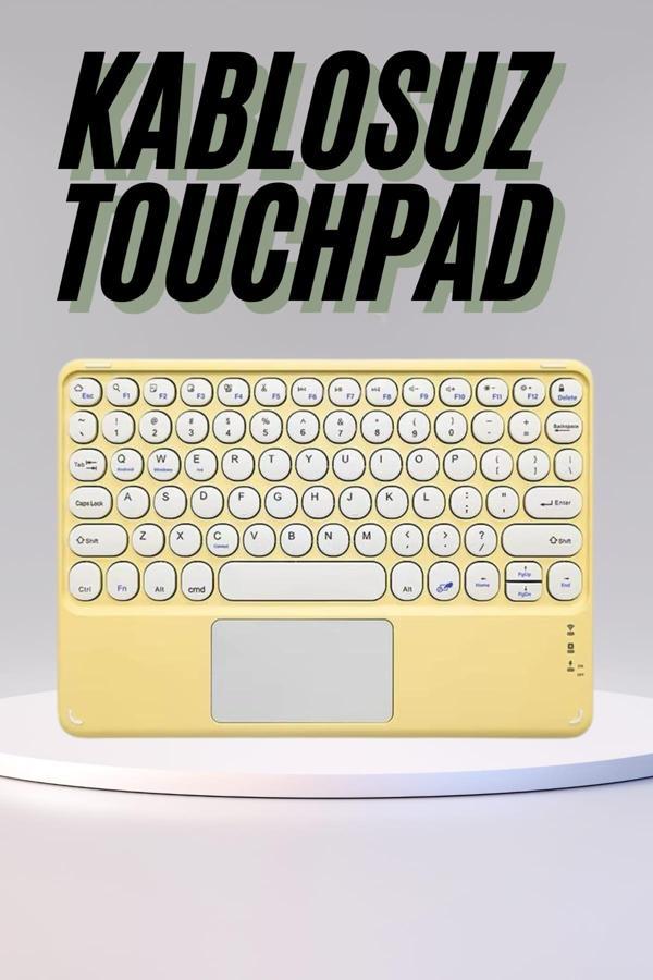 Profesyonel Wifi Q Klavye Bluetooth Klavye Touchpad 10.8 Inç - Image 1