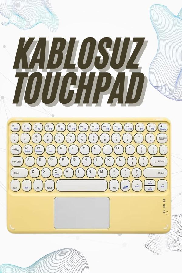 Bluetooth Touchpad Klavye 10.9 inch Kablosuz Wifi Q Klavye Slim - Image 1