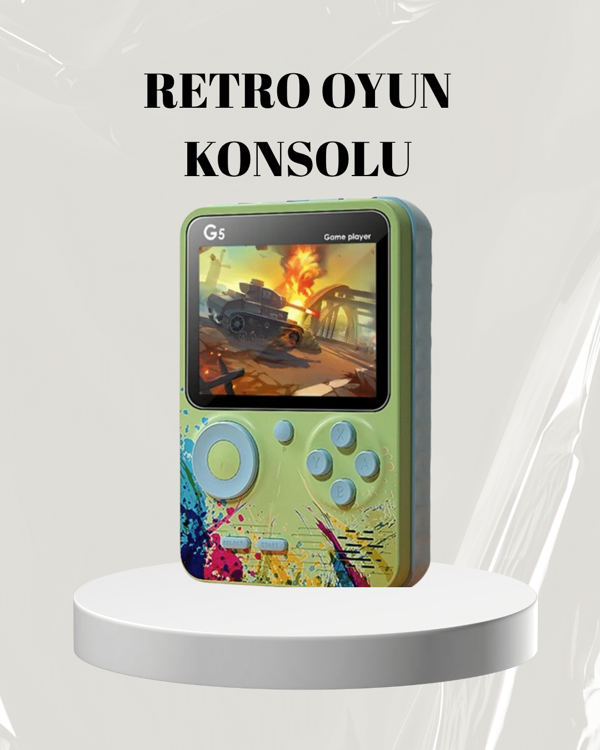 3 İnç Renkli Ekranlı Taşınabilir El Konsolu – G5 Modeli - Image 1