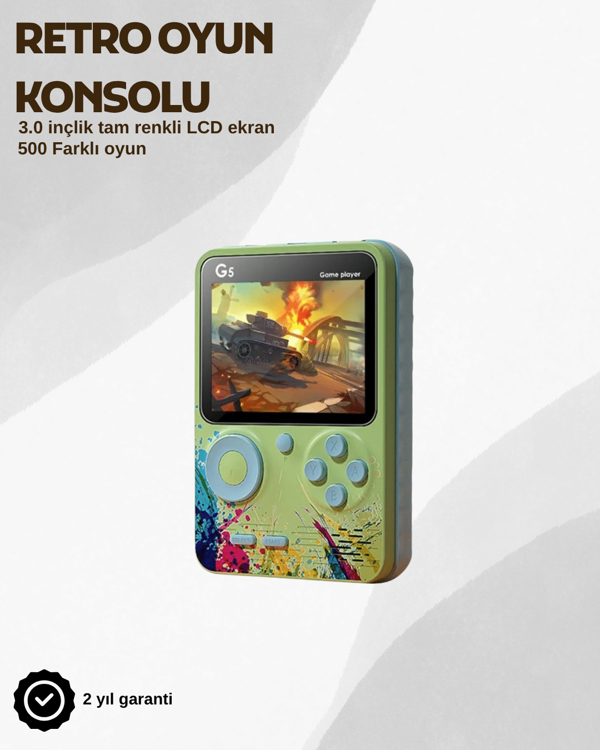 G5 Taşınabilir Retro Oyun Konsolu – Çocuk ve Yetişkinler İçin - Image 1