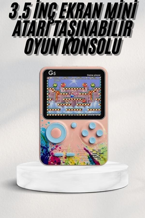 3 İnç Ekran 500 Oyunlu Game Box Mini Taşınabilir Oyun Konsolu - Image 1