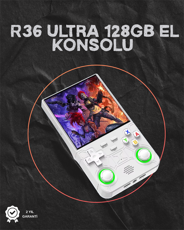 R36 Ultra Taşınabilir Konsol – 3000 mAh Batarya, WiFi ve RGB Destekli, 30.000 Oyun - Image 1
