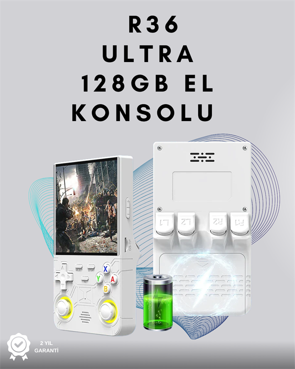 R36 Ultra Retro Oyun Konsolu – RGB Destekli, Çoklu Platform, Kaydet/Yükle Özellikli - Image 1