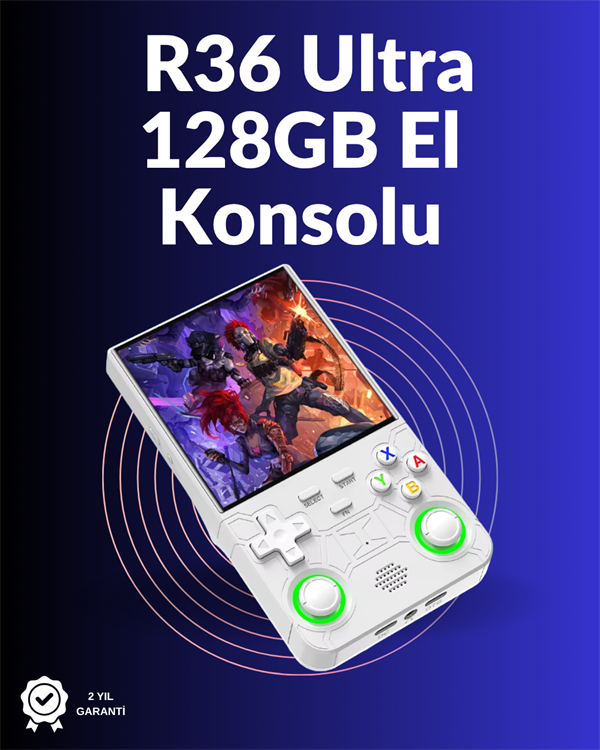 R36 Ultra El Konsolu – 4” HD IPS Ekran, 128GB Dahili Hafıza, 30.000 Oyun Yüklü - Image 1