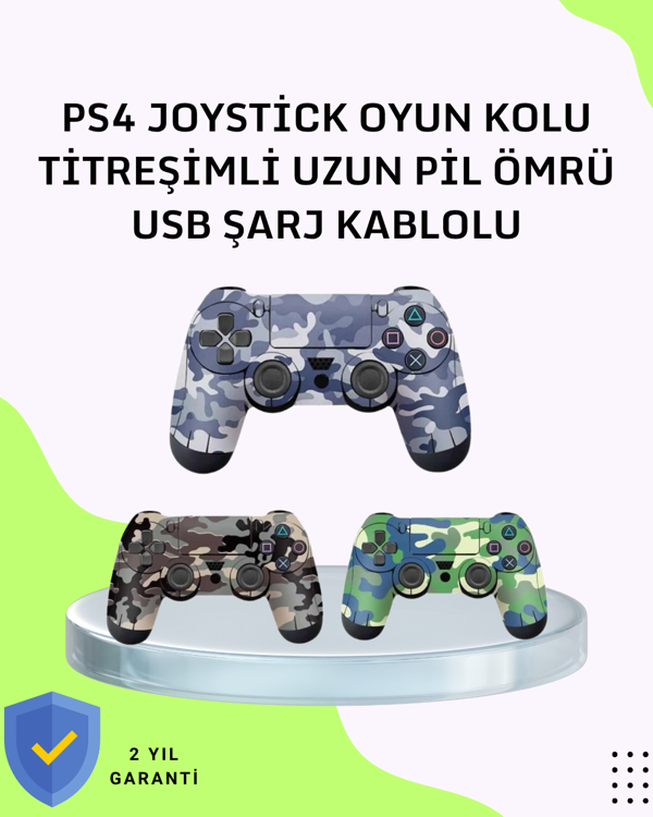 Uzun Pil Ömürlü Oyun Kolu – USB ile Hızlı Şarj Desteği - Image 1