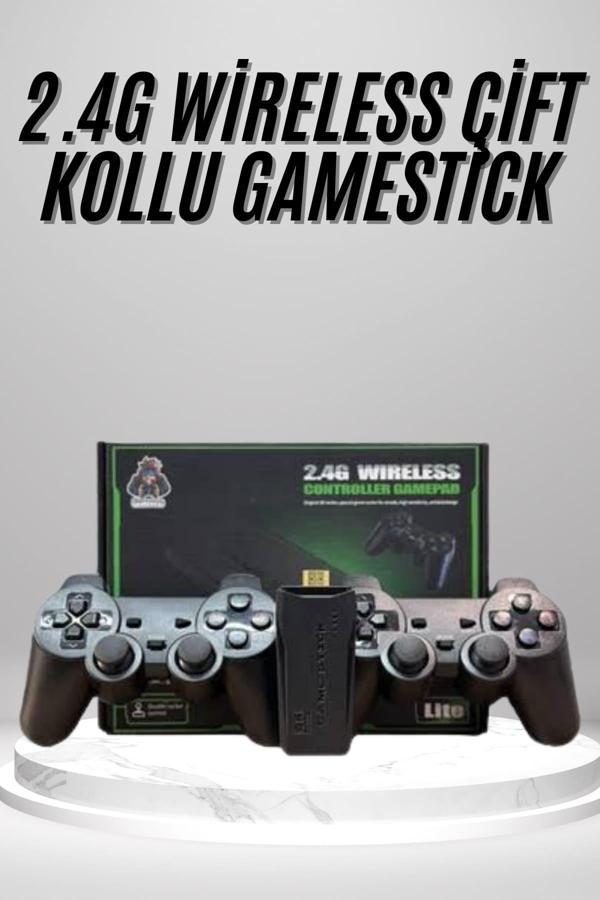 2.4g Uyumlu Kablosuz Çift Kol Atari Retro 20000 Oyun Game Stick - Image 1
