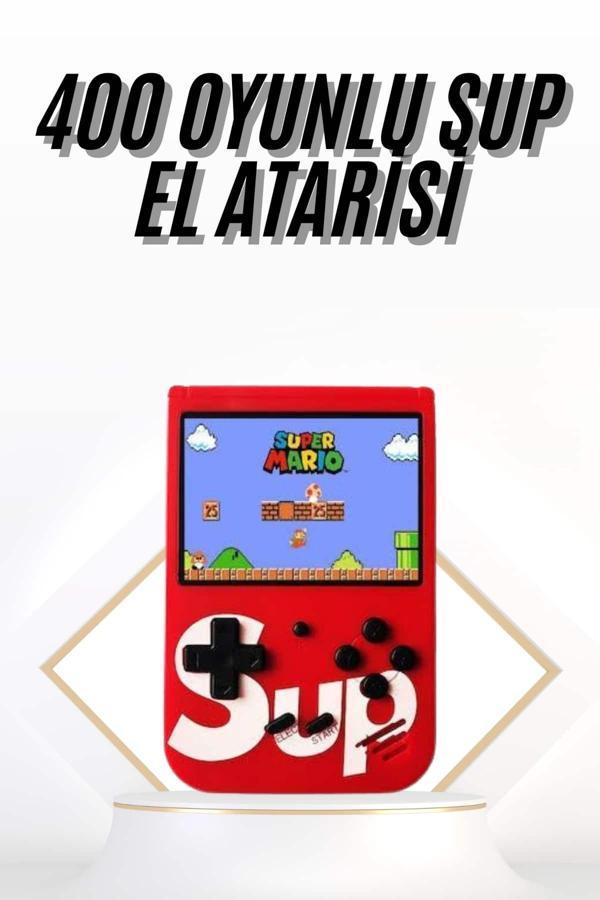 Çocuklara Özel Taşınabilir Sup El Atarisi 400 Oyunlu Nostaljik Oyun Konsolu - Image 1