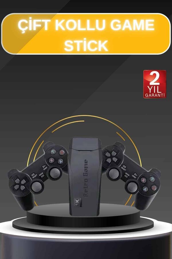 Game Stick El Atarisi 2.4g Kablosuz Çift Kol Oyunlar 4k Game Stick 3500 Oyunlu Atari Uyumlu - Image 1