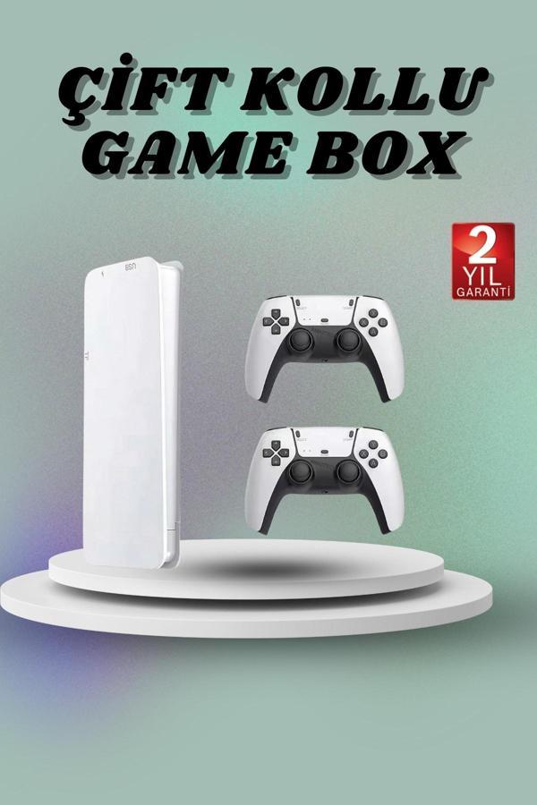 Game Box 3D Çift Oyun Kollu 4K HD Ekran 20000'den Fazla Oyun Seçeneği 2.4G Kablosuz - Image 1