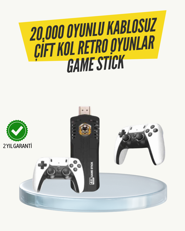 Kablosuz Retro Oyun Konsolu – Geniş Oyun Kütüphanesi ve HD Görüntü ile Sonsuz Eğlence - Image 1
