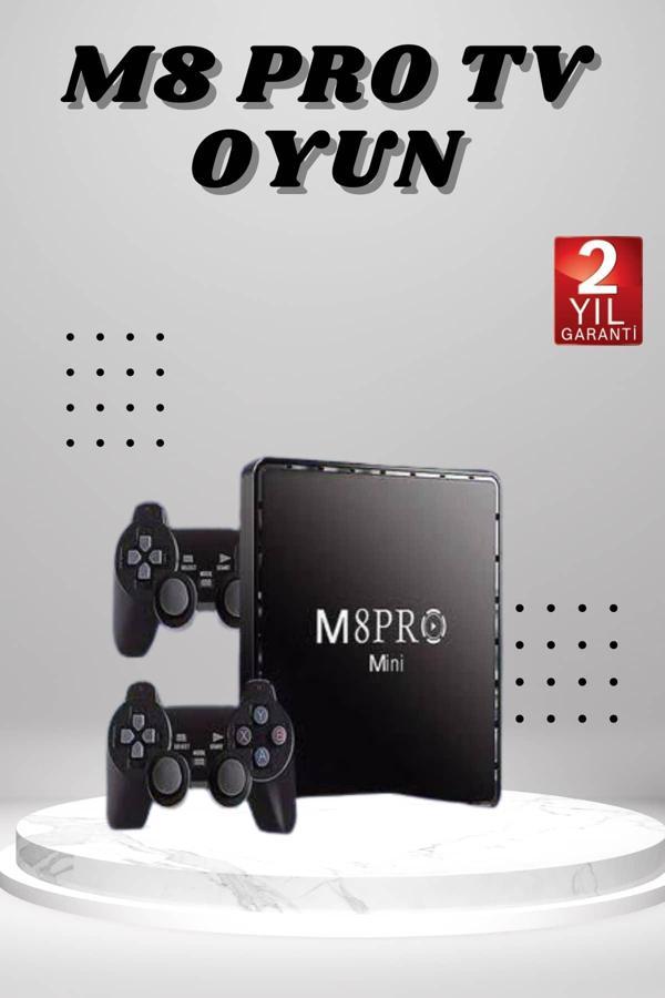 M8 PRO Mini 2.4G 10K ultra HD 64 GB TV BOX Android TV GAME BOX  2 Adet Oyun Konsolu - Image 1