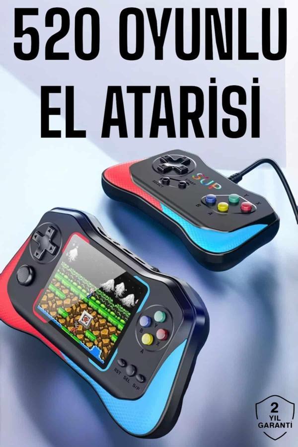 Gamepad Joystick Nostalji 500 Oyunlu 2 Li Atari Gamebox Oyun Konsolu Sup Atari - Image 1