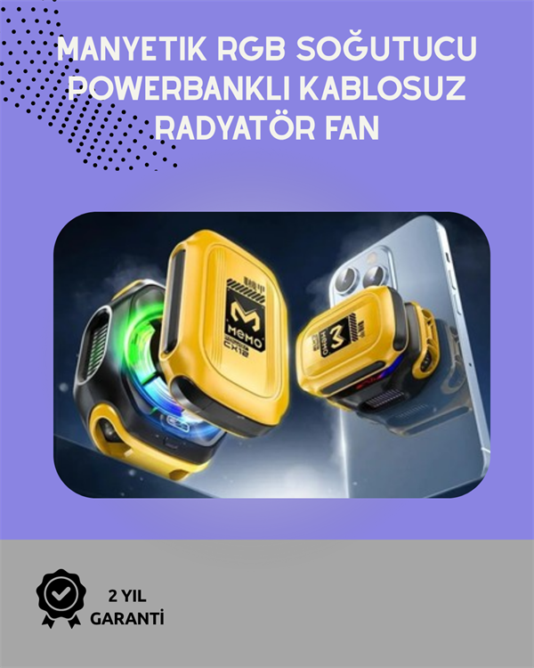 Sessiz Çalışan Yarı İletken Telefon Soğutucu | iOS ve Android Uyumlu | 10W Güç - Image 1