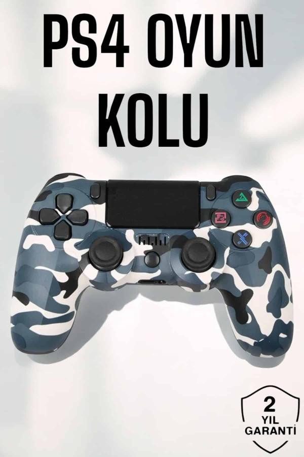 PS4 Oyun Kolu Kamuflaj Desenli Joystick - Image 1