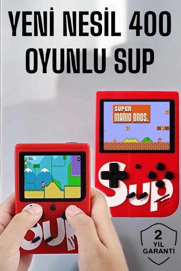 Yeni Nesil Çocuklara Özel SUP 400 Oyunlu Mini El Konsolu - Image 1