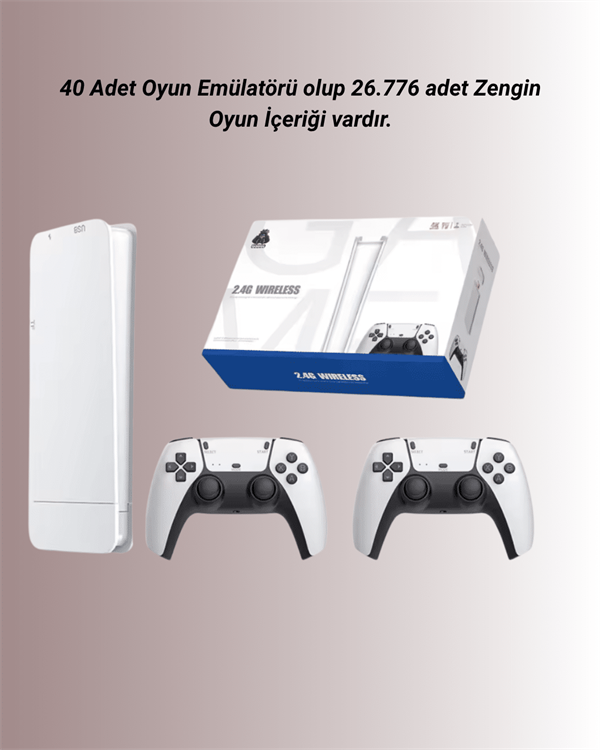 HDMI Çıkışlı Çift Kablosuz Kollu Retro Game Stick – M15 - Image 1