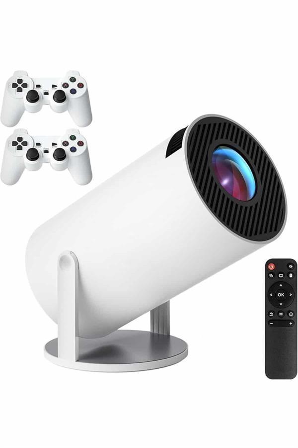 4K Wireless Çift Kollu Kumandalı Oyun Projeksiyonu Retro Video Oyunu - Image 1