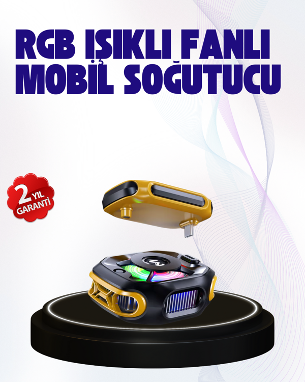2000mAh Bataryalı Kablosuz Taşınabilir Cihaz Soğutucu - Image 1