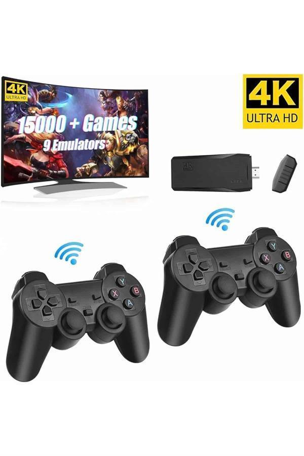 Retro Game Stick Çift Kol Kablosuz Atari Oyun Konsolu 2.4g Uyumlu - Image 1
