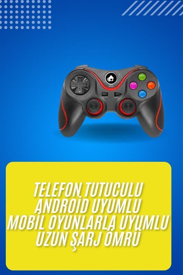 Kablosuz Oyun Kolu Bluetooth Joystick Gamepad Android Uyumlu - Image 1