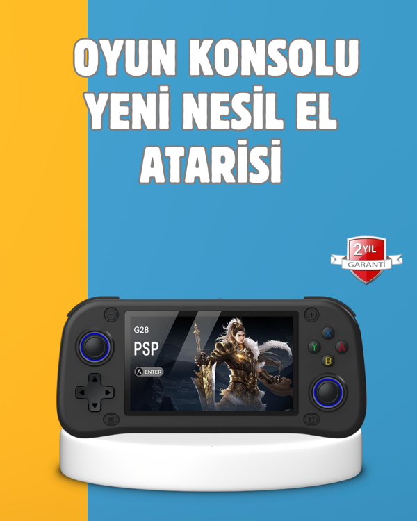 Taşınabilir El Tipi Oyun Konsolu Çoklu Emülatör Destekli 64GB - Image 1