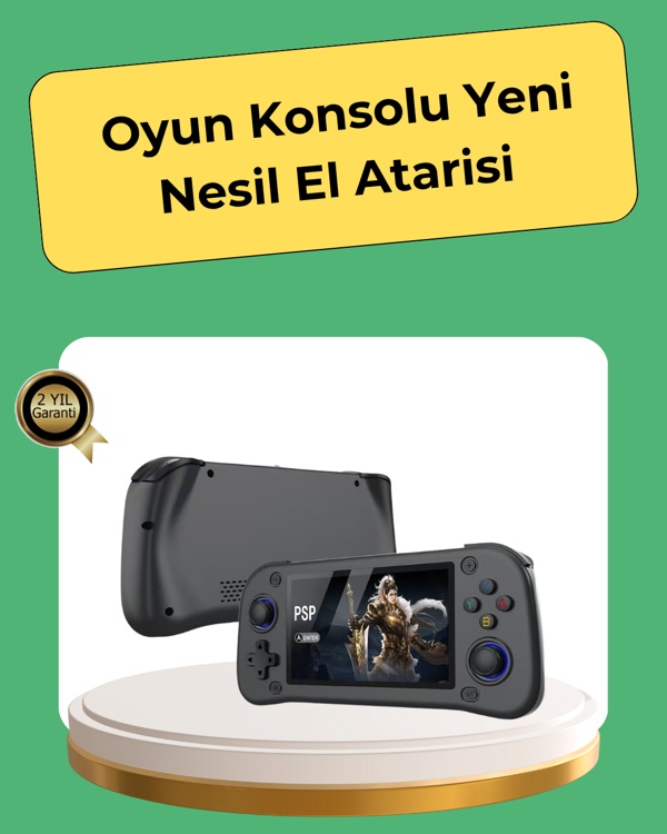 Retro ve Modern Oyun Destekli Taşınabilir Konsol 64GB Kart Dahil - Image 1