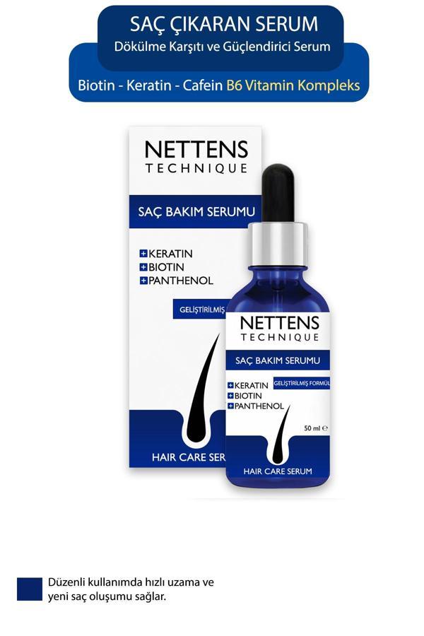 Nettens Hair Saç Bakım Serumu Saç Dökülmesine Karşı Saç Çıkaran Gürleştirici Losyon - Image 1