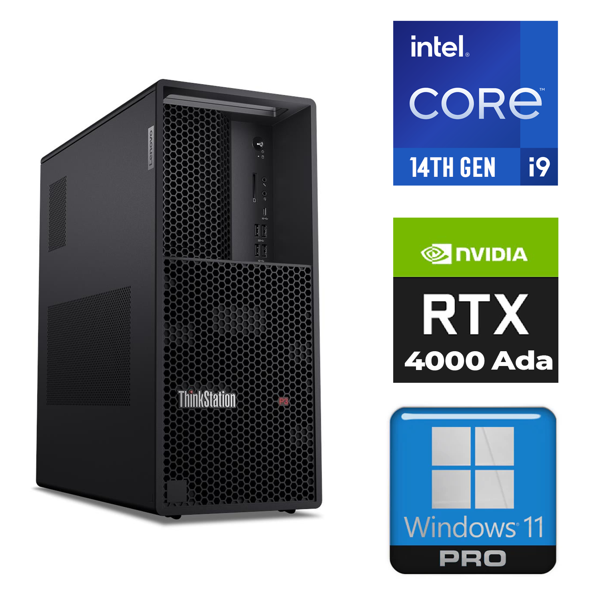 Lenovo DWS ThinkStation P3 i9-14900K 40GB 2TB SSD 20 GB RTX4000 Ada W11P İş İstasyonu 30GS00CRTR 005 - Image 1