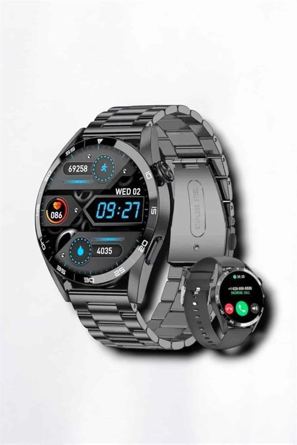 Suya Dayanıklı Dokunmatik Akıllı Saat Bluetooth 5.0, Sesli Asistan ve Sağlık Takibi - Image 1