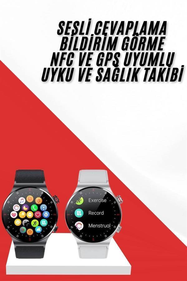 Çok Fonksiyonlu Akıllı Saat Bluetooth Bağlantılı Çağrı Cevaplayabilen Uzun Pil Ömrü - Image 1