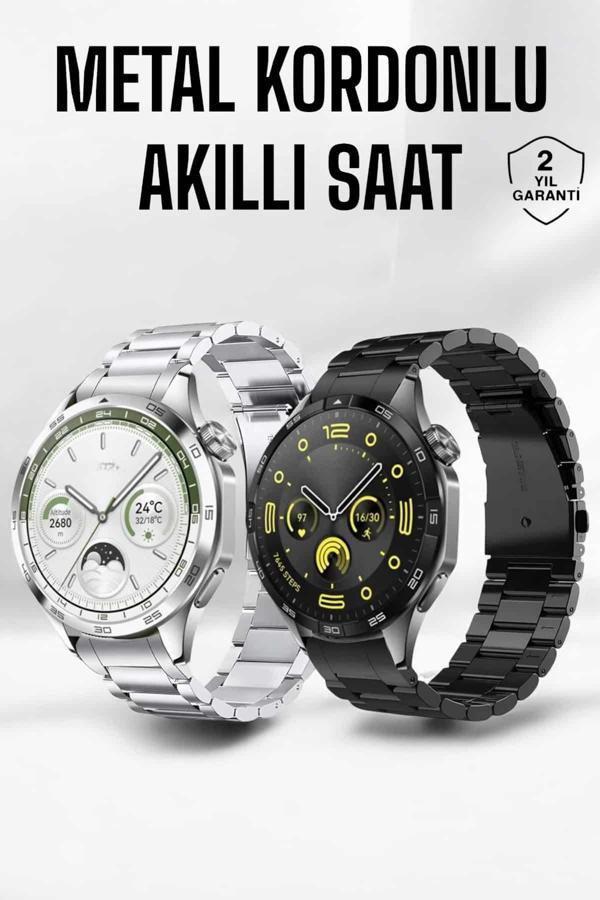 Akıllı Saat Bildirim Görme Amoled Ekran GPS Uyumlu Sesli Görüşme - Image 1