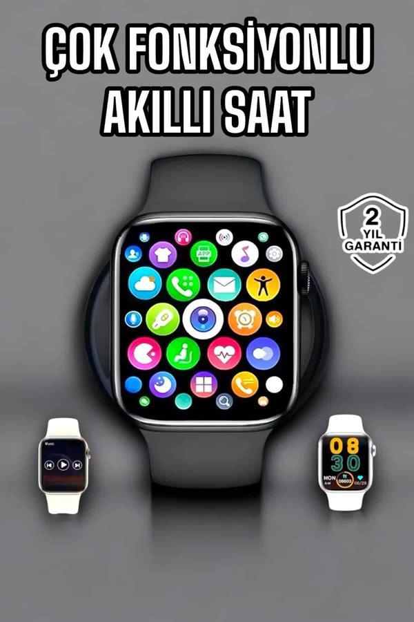 Akıllı Saat Amoled Ekran GPS ve Uyku Takibi Bluetooth Bağlantılı - Image 1