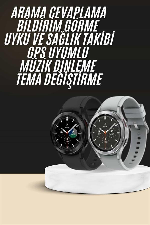 Yeni Nesil Akıllı Saat Çağrı Cevaplayabilen Plastik 47 Mm Uyumlu Kordon - Image 1