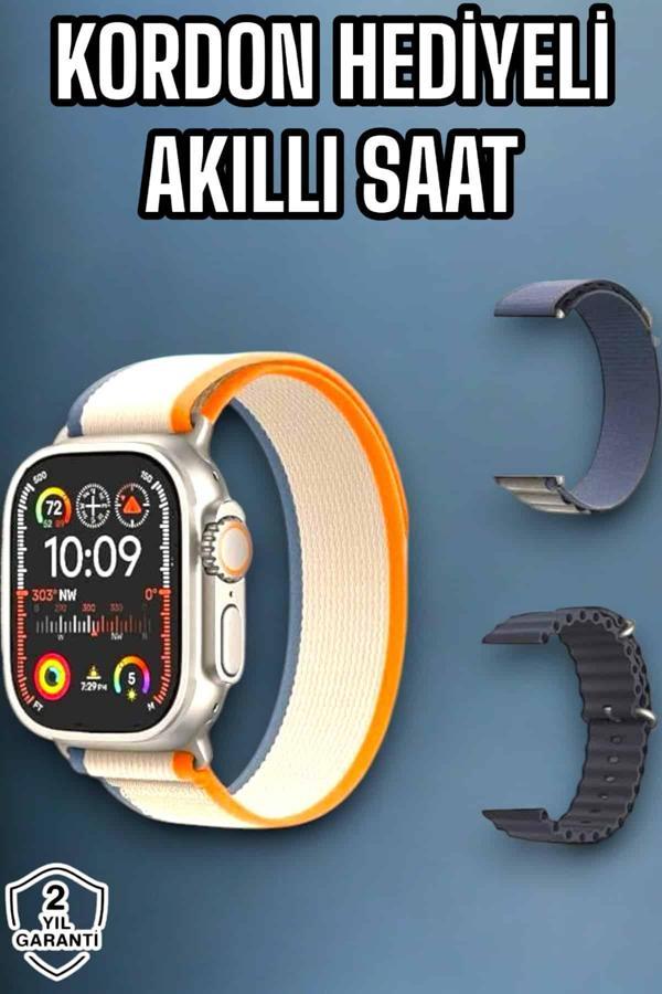 Akıllı Saat Android ve İOS Uyumlu NFC Ve GPS Özelliği Arama Cevaplayan - Image 1