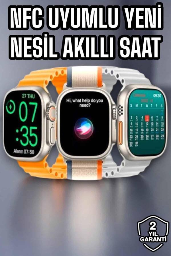 Akıllı Saat Sağlık Takibi Spor Modları ChatGPT Entegrasyon Ve Sesli Asistan - Image 1