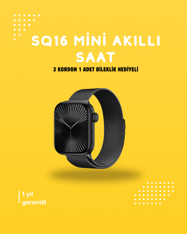 Akıllı Saat SQ-16 Mini Series 10 | Unisex Tasarım, Sağlık ve Spor Takibi - Image 1