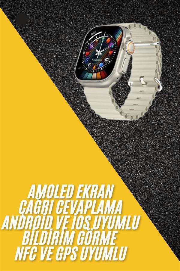 Akıllı Saat Kol Saati Android ve İOS Uyumlu Nabız Ölçer Sesli Asistan - Image 1