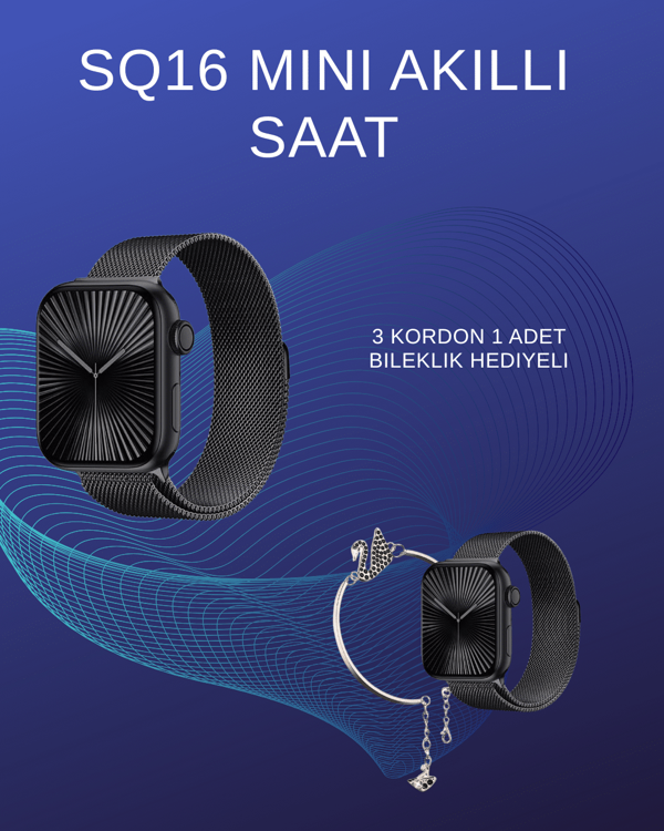 SQ-16 Mini Series 10 Akıllı Saat | Spor Modları, Bildirim ve Müzik Kontrolü - Image 1